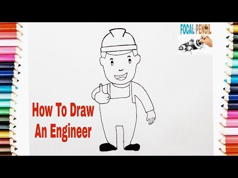 How To Draw An Engineer Step By Step Drawing Tutorial 