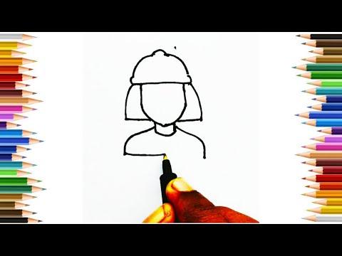 How To Drawing Girls Engineer Step By Step Drawing Kids 