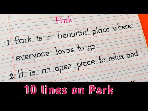 10 Lines Essay On Park 10 Lines On Park Essay In English Short Essay On Park 