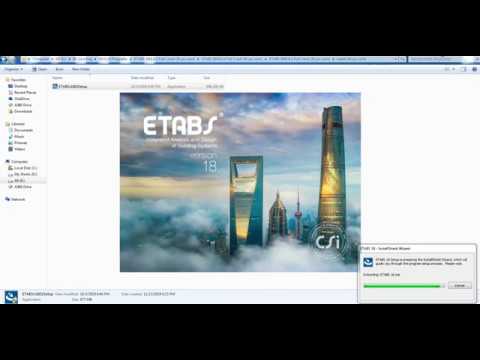 كيفية تثبيت وتفعيل برنامج Etabs بسهولة: Setup And Crack For EtabsV18 