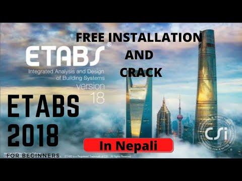 How To Install Etabs 2018 With Crack Nepal Nepali 