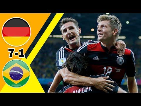 مهزلة كروية تاريخية ألمانيا البرازيل 7 1 نصف نهائي كأس العالم 2014 وجنون رؤوف خليف جودة عالية 1080i 