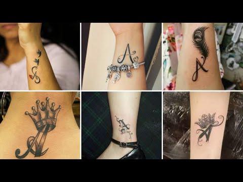 Letter A Tattoos For Girls Letter Tattoo Design Ideas Best Letter Tattoos For Girls 
