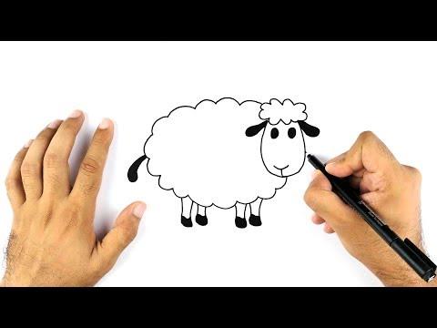 رسم خروف العيد بمناسبة عيد الاضحى بأسهل طريقة 