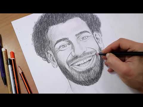 تعليم رسم محمد صلاح 