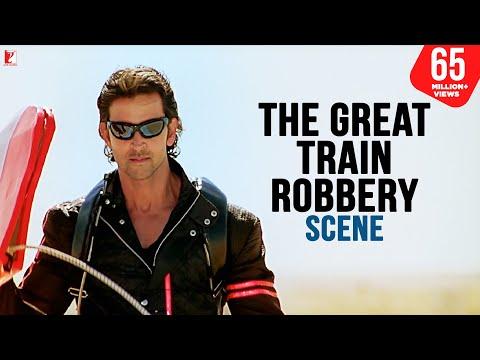 The Great Train Robbery Scene Dhoom 2 Hrithik Roshan Dhoom Robbery Scene Best Bollywood Scene 