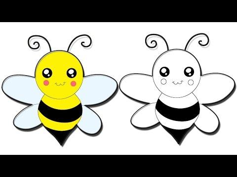 تعلم طريقة رسم نحلة How To Draw A Bee 