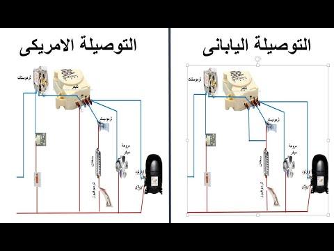 الفرق بين توصيلة ثلاجة نوفروست اليابانى والامريكى 