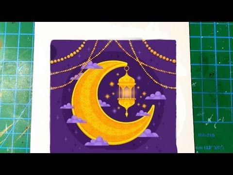 تعلم رسم هلال رمضان تعلم الرسم 