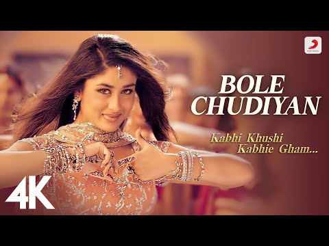 Bole Chudiyan K3G Amitabh Shah Rukh Kajol Kareena Hrithik Udit Narayan Karan Johar 4K 