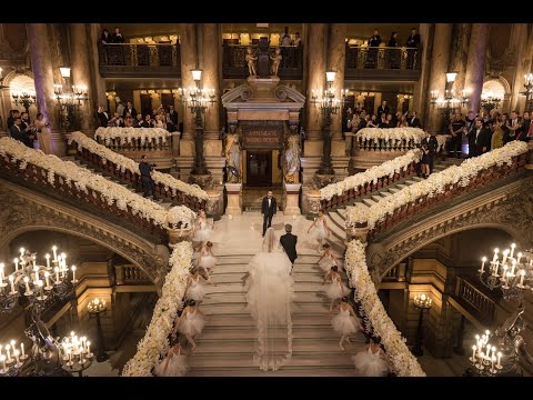 Watch This Breathtaking Bridal Entrance At Opera Garnier Paris 