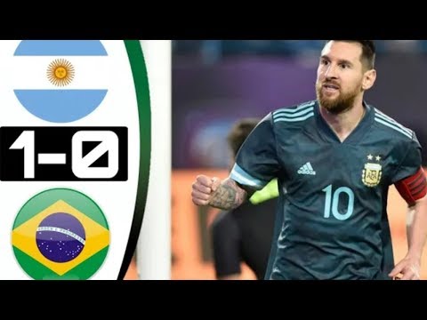 مباراة منتخب الأرجنتين والبرازيل كاملة 1 0 Argentina Vs Brazil Full Match 