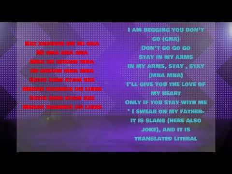 Mi Gna Lyrics English Lyrics أغنية ميجنا مترجمة للإنجليزية 