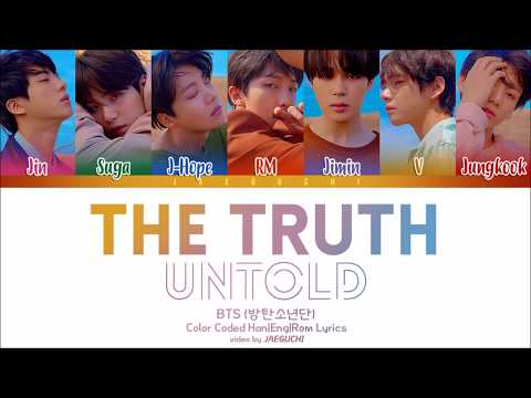 BTS The Truth Untold feat Steve Aoki Lyrics Color Coded Han Rom Eng 