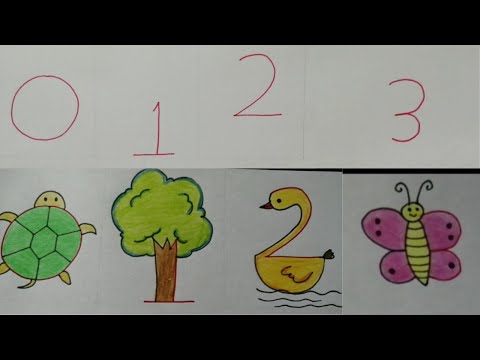 تعليم الرسم بالأرقام الإنجليزيه خطوه بخطوة Drawing With Numbers 