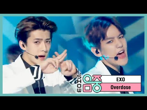 ENGsub عرض الموسيقى الأساسية EXO Overdose EXO Addiction Show Music Core 20141227 