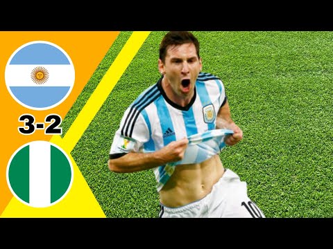 مباراة مجنونة الأرجنتين نيجيريا 3 2 كأس العالم 2014 وجنون رؤوف خليف جودة عالية 1080i 