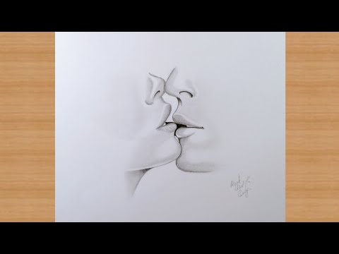 رسم زوجان متحابان خطوه بخطوه How To Draw A Romantic Couple Step By Step 