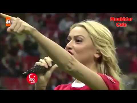 هاديسي تغني للمنتخب التركي Hadise Turkish 