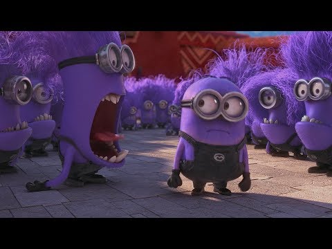 Despicable Me 2 Evil Minions Attacks Scene 