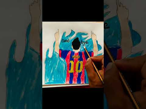 رسومات رسم ميسي يغادر برشلونة خطوة بخطوة رسم سهل رسم ميسي يغادر برشلونة شورت 