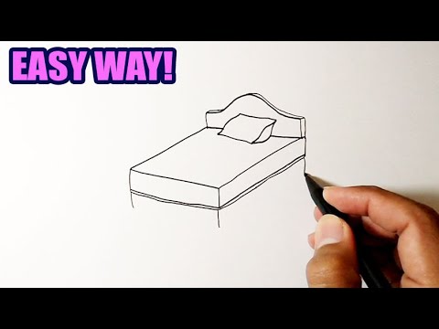 How To Draw A Spring Bed Easy Drawing Ideas 