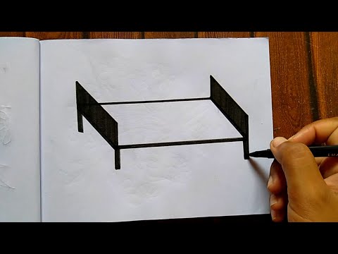 How To Draw Bed Step By Step Easy Drawing Idea 