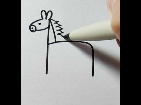 رسم حصان 