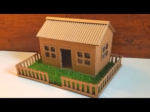 Cardboard House How To Make Small Cardboard House Beautiful Easy 