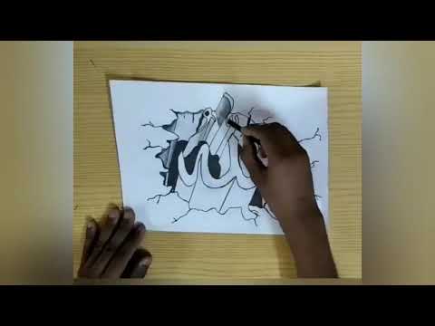 رسم كلمة الله بتقنية 3D رائع جدا. تعال وانظر 