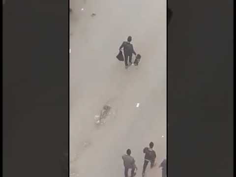 فيديو لجريمة قتل فى شوارع مصر 