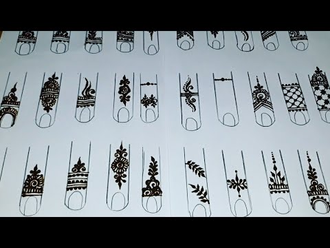 تعليم نقش الأصابع للمبتدئين خطوة بخطوة عدة أشكال Henna Tutorial 