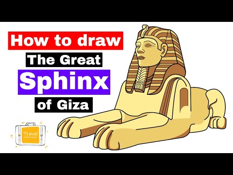 How To Draw The Great Sphinx Step By Step Drawingtutorial 