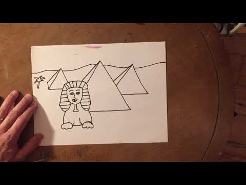 The Great Sphinx Drawing 