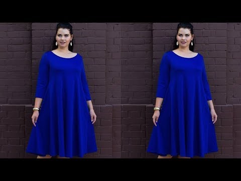 طريقة تفصيل فستان كلوش بطريقة غير تقليدية 3 تقنيات ستتعرفون عليها لاول مرة 