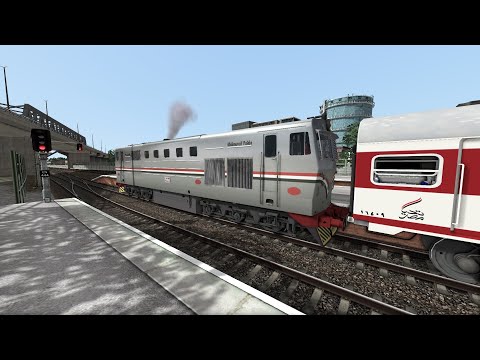 Train Simulator Egyptمن المنيا الى أسيوط الجزء الأول من المنيا ملوي مع ازدحام السكةوالأشارات الحمراء 