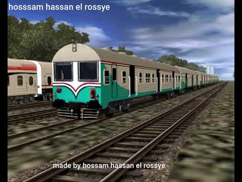 قطارات مصرية قطار ابوقير جديد سكك حديد مصر 2021 Trainz Egypt EMD G22W AC Railway Egypt 