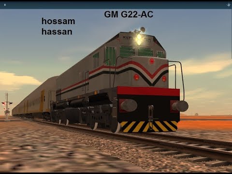 قطارات مصريه اختبار اهتزازات القطار في لعبة الاحدث Trainz A New Era Emd G22 Railway Egypt 