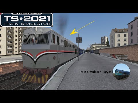 مدينة أسيوط داخل محاكي القطار بالقطار الهانشيل Train Simulator 