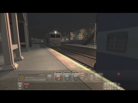 متعة القيادة ليلأ داخل كابينة الهانشيل من المنيا الي سمالوط Train Simulator Egypt 