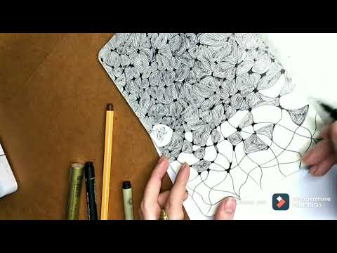 رسم زخارف سهله ورسومات بسيطه بأقلام التحبير للمبتدئينdrawing Design Doodle Patterns Zentangle 