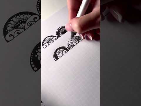 من السهل ماندالا نمط ماندالا فن الرسم Mandalapatterns خربش Mandalaart Zentangle 