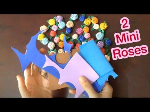 فكرتين لعمل ورد بورق الفوم بأسرع طريقه كفكره مشروع مربح وعمل يدوى سهل How To Make Foam Roses 