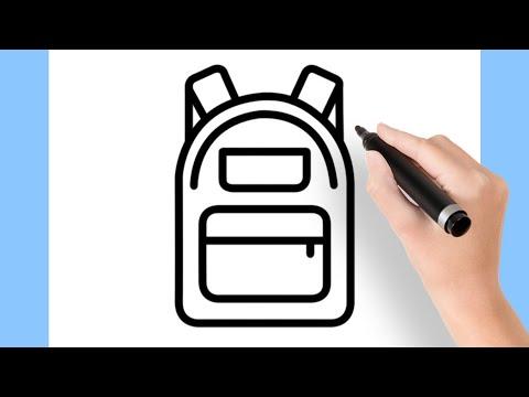 HOW TO DRAW A BACKPACK 