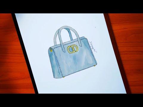 تعلم رسم حقيبة من Dior خطوة بخطوة Comment Dessiner Un Sac Dior 