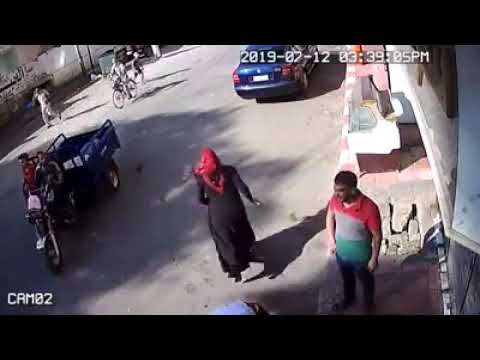 فيديو حادث بشارع بورسعيد بالمنصورة والذي ادي الي وفاة سيدة 