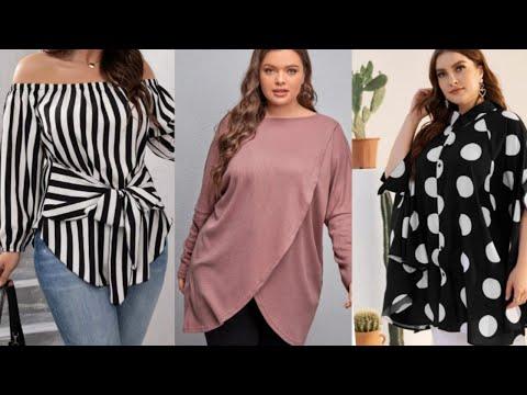 بلوزات صيفي 2022 للاجسام الممتلئة Summer 2022 Blouses For Full Bodies 