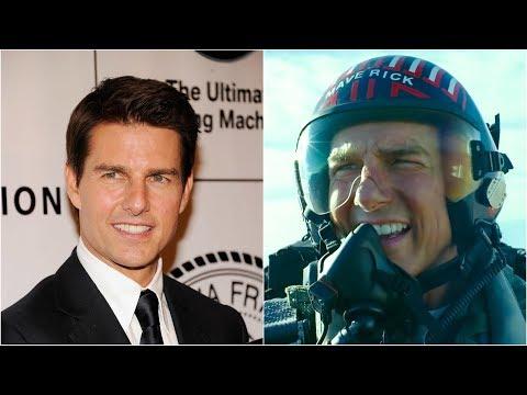 شاهد توم كروز يقود طائرة حربية حقيقة اثناء تصوير فيلم Top Gun Maverick 