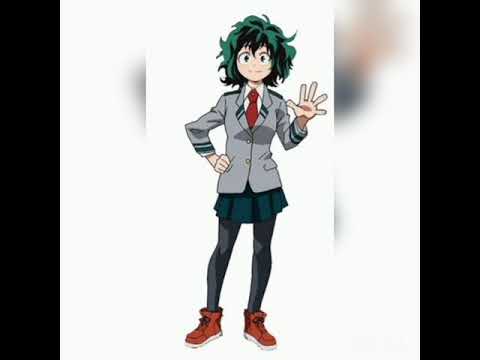 صور My Hero Academia ميدوريا وتادوركي على شكل فتيات 