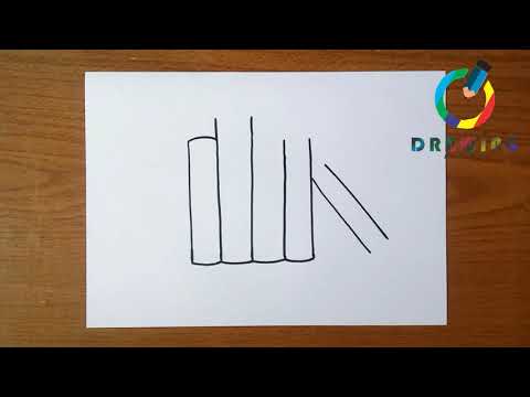 How To Draw Books For Beginner كيفية رسم الكتب للمبتدئين Cara Menggambar Buku Untuk Pemula 